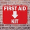 Signmission First Aid Kit with Down, 10 in W x Rectangle, Plastic OS-2PACK-MISC-P-710-L-19494 - alternate 5